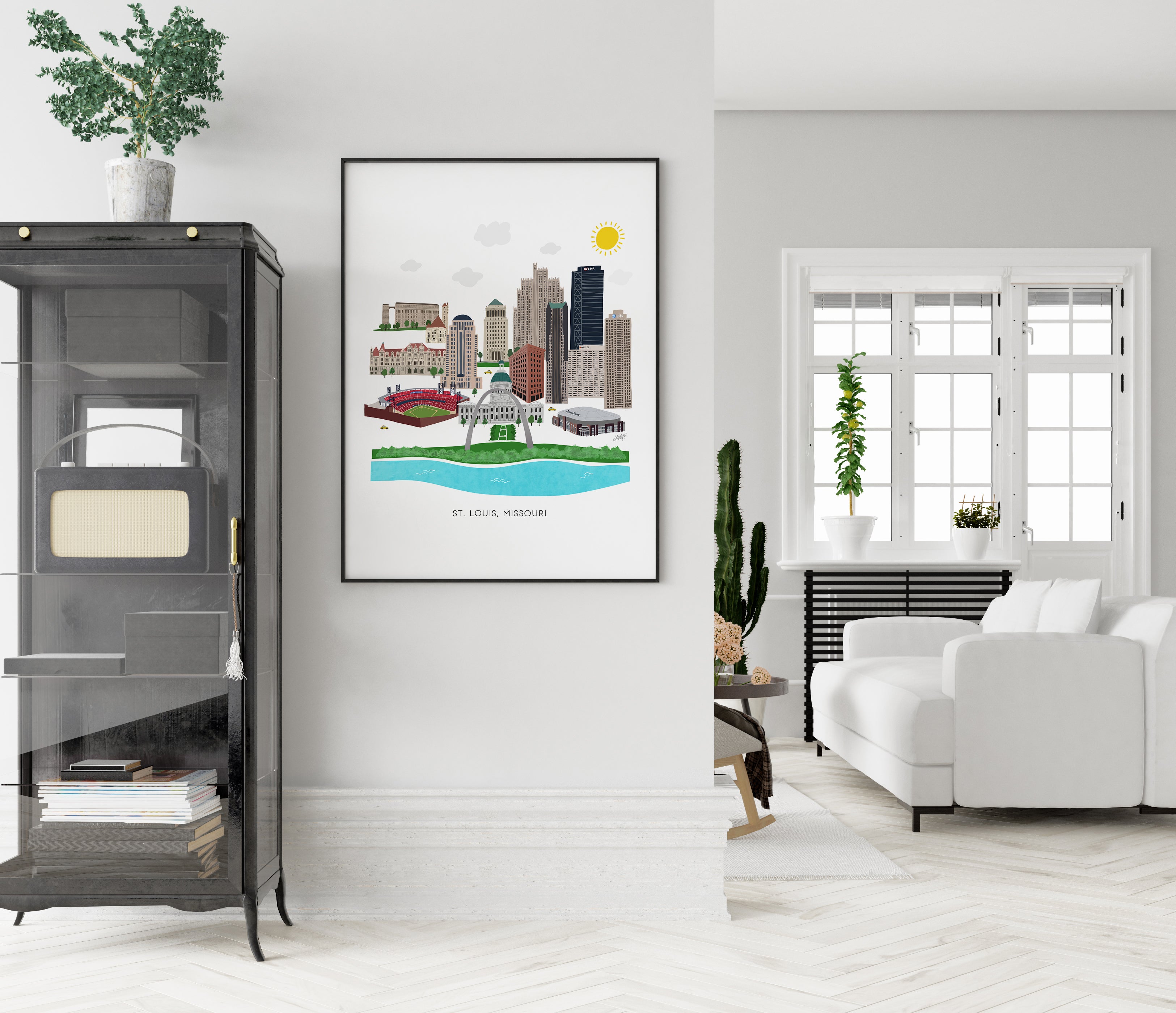 St. Louis Missouri Illustration - Art Print